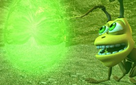 Ant stumbles across a strange liquid, drinks it and shrinks! He finds his way to a different liquid, drink it and grows! He hiccups and shrinks again…he hiccups and grows again…oh what a predicament!